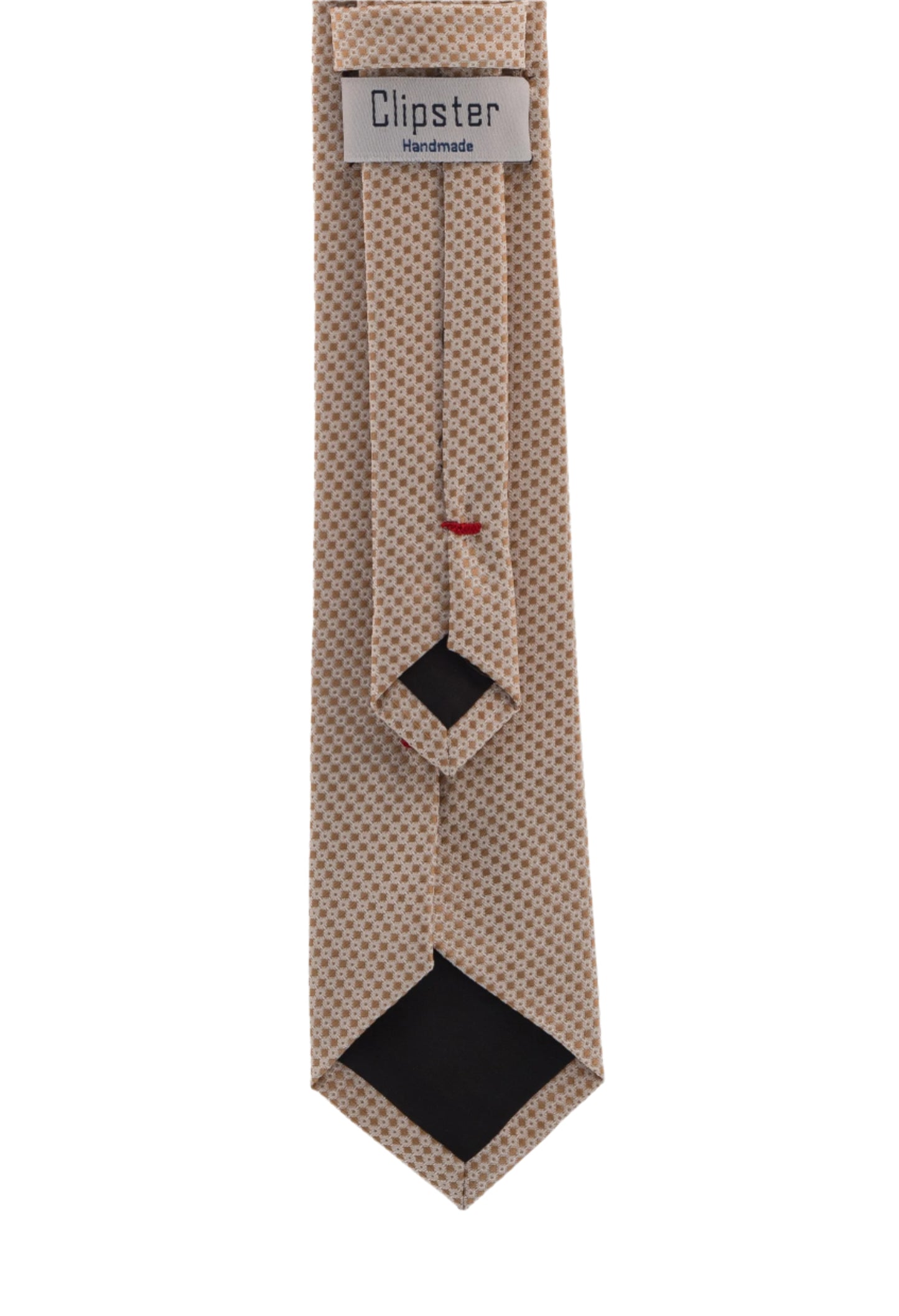 Beige Elegance Clip-On Tie