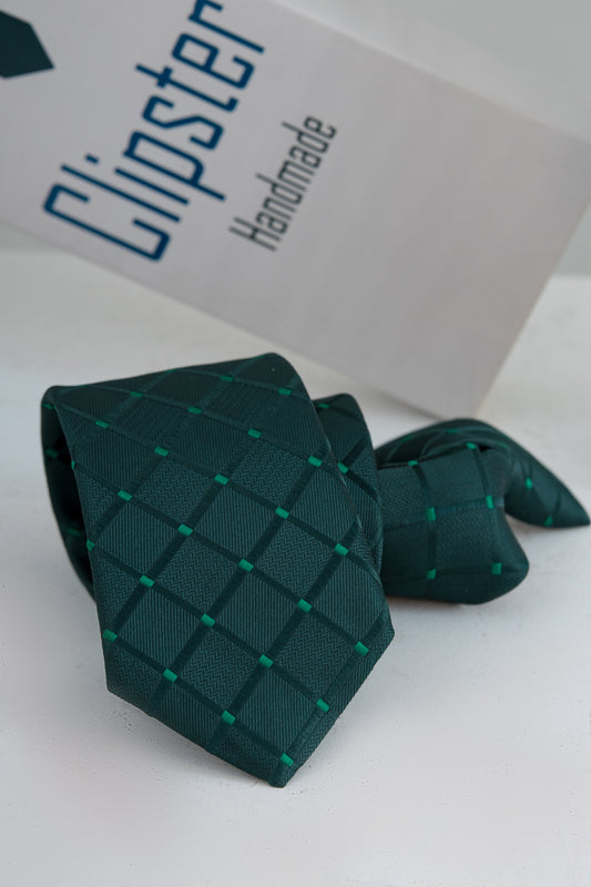 Teal Checkered Sophistication Set