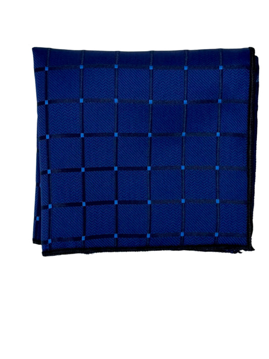 Navy Diamond Grid Set