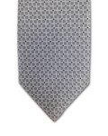 Grey With Mini Diamonds Clip-On Tie
