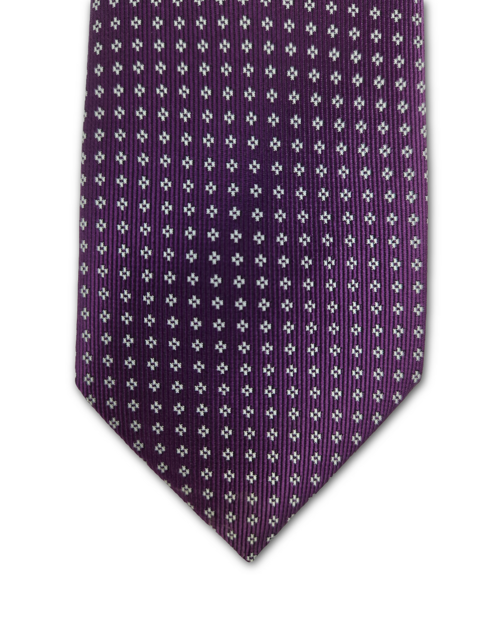 Purple Mini Floral Clip-On Tie