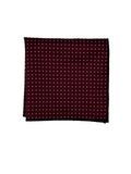 Burgundy Polka Dot Pocket Square