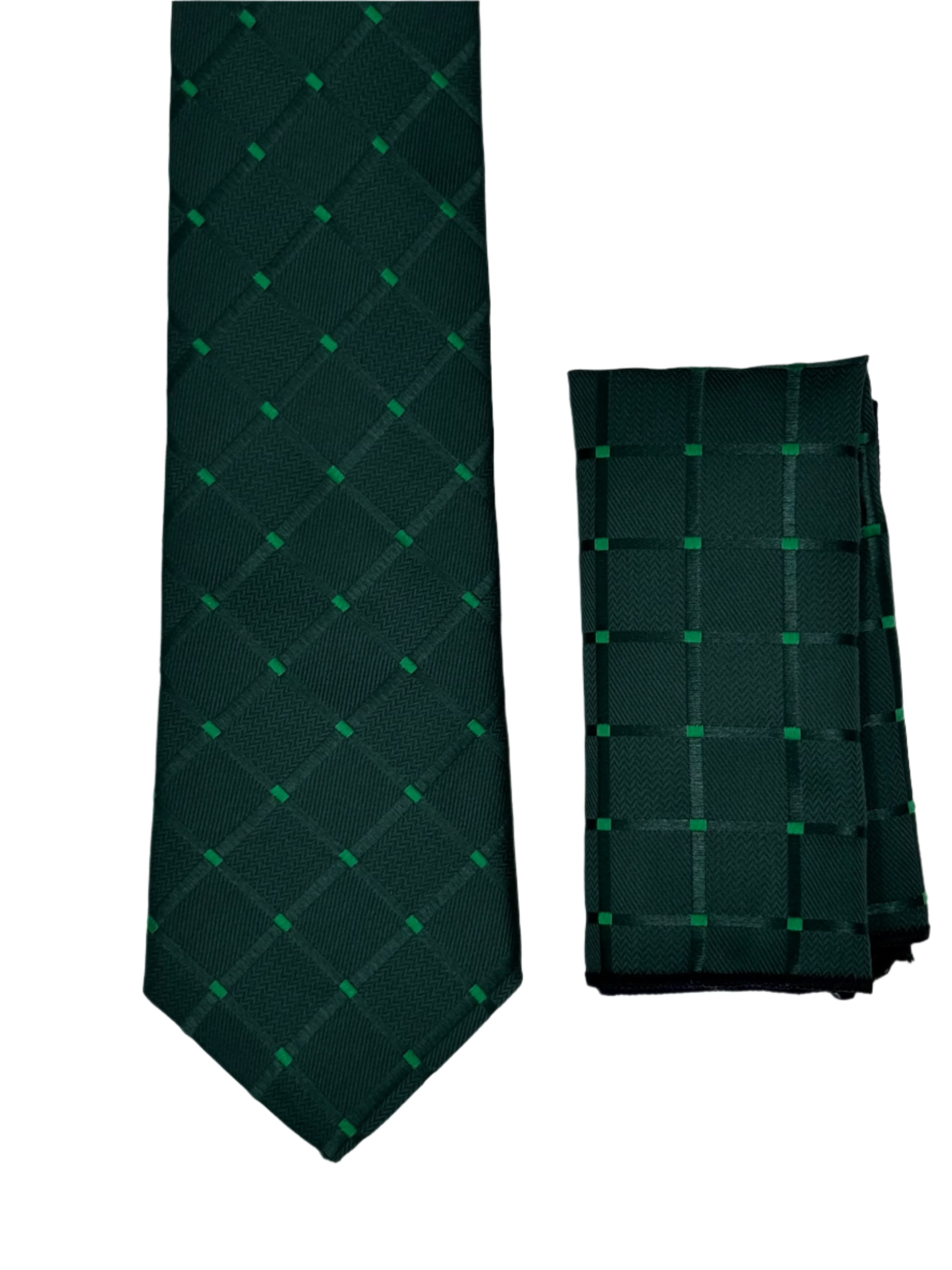 Teal Checkered Sophistication Set