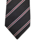 Charcoal & Red Clip-On Tie
