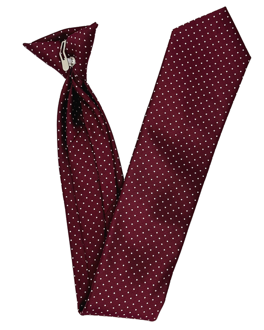 (3 Pcs. Set) Elegant Burgundy With Polka Dot