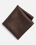 Brown Mini Squares Pocket Square