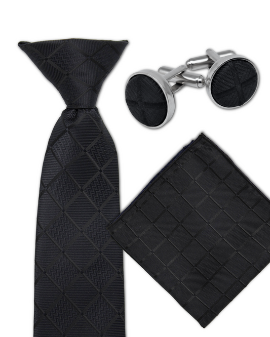 (3 Pcs. Set) Black Diamond Pattern