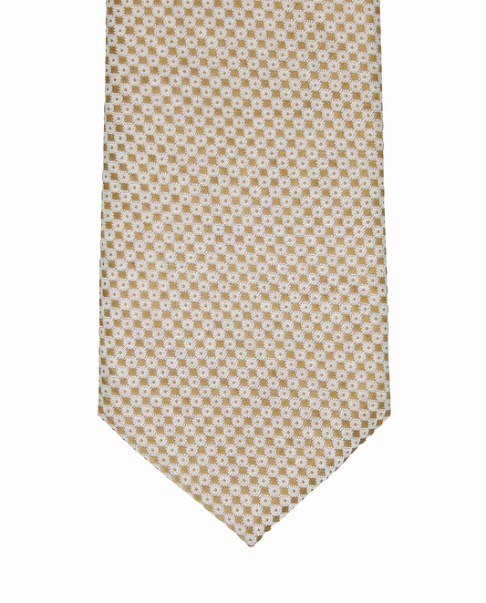 Beige Elegance Clip-On Tie