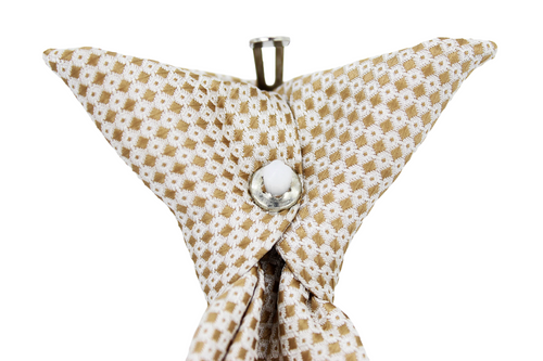 Beige Elegance Tie & Pocket Square Set
